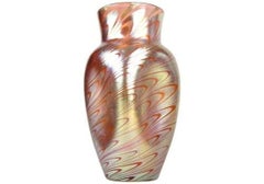 Art Nouveau Glass Vase by Loetz Witwe - Phenomen Rosa, Iridescent, ca. 1902
