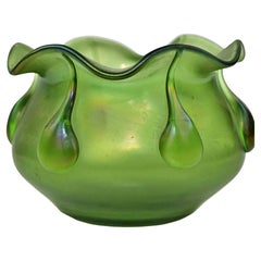 Vase en verre Art Nouveau, début du 20e siècle