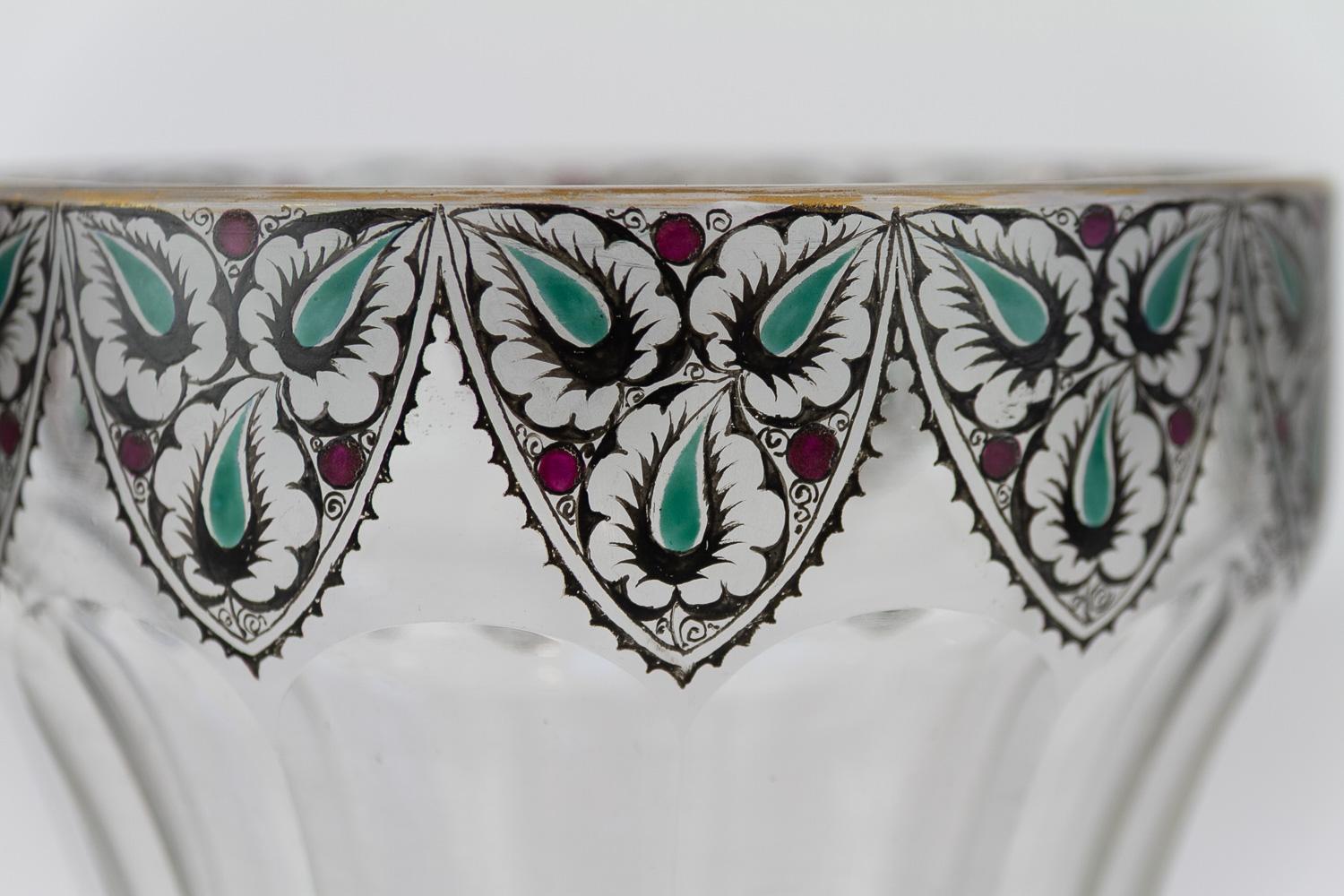 Vasi in vetro Art Nouveau, anni '20. Set di 2. in vendita 4