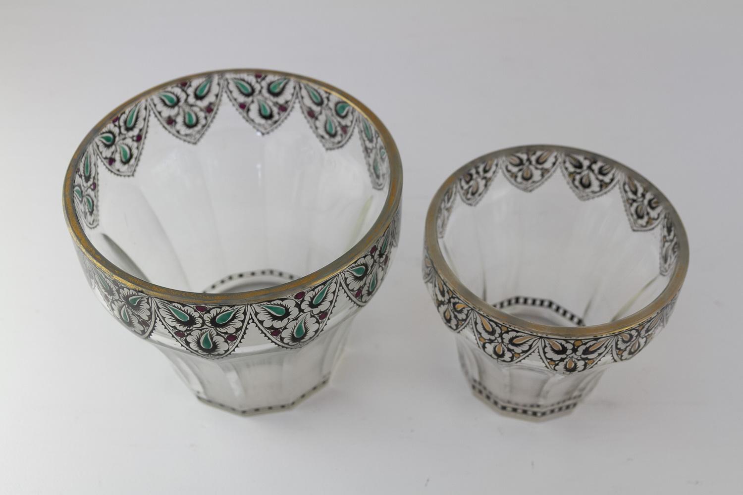 XX secolo Vasi in vetro Art Nouveau, anni '20. Set di 2. in vendita