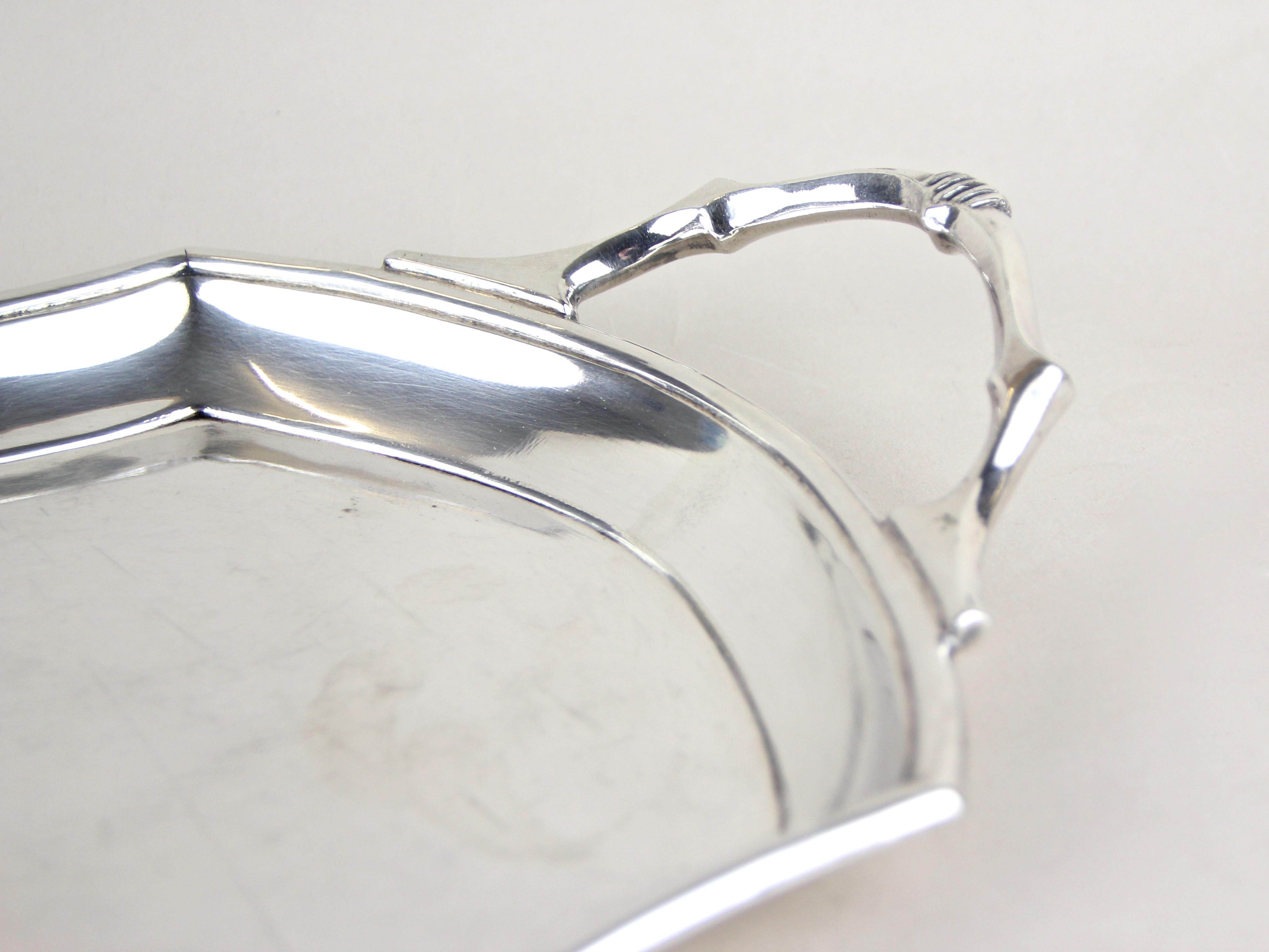 Art Nouveau Glasses on Silvered Tray by Argentor, Vienna, circa 1910 6