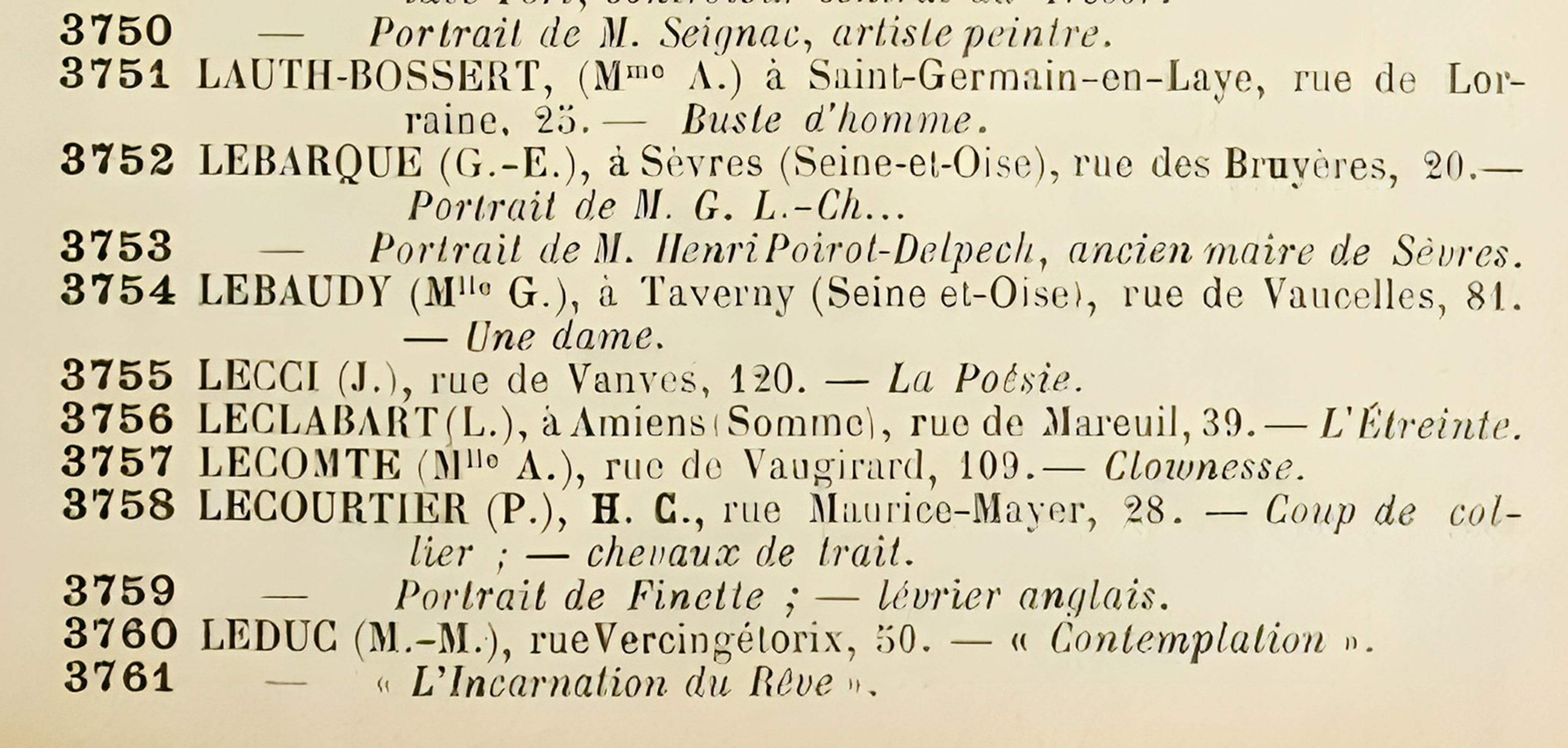 Modèle Art Nouveau en bronze patiné or 'La Poésie' signé Lecci, France en vente 2