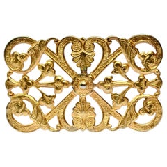 Jugendstil Hutnadel vergoldet