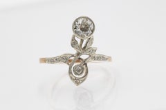 Art Nouveau gold ring with a 0.70ct old brilliant-cut diamond, Austria-Hungary