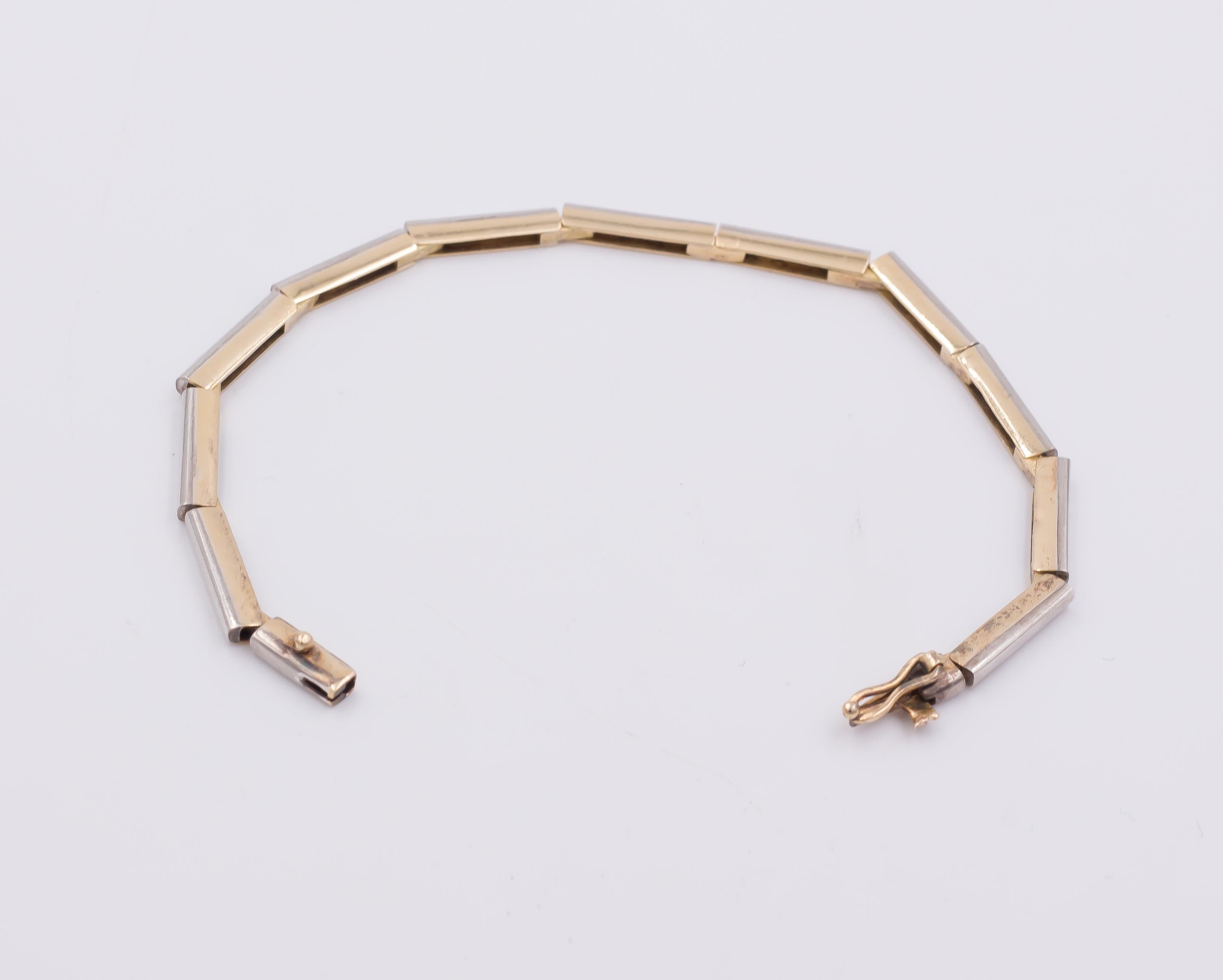 Art Nouveau Gold, Silver, Diamond and Onyx Choker Necklace/Bracelet 1
