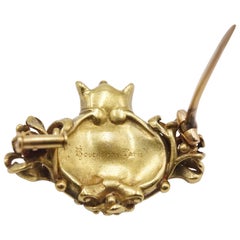 Art Nouveau Gold Valkyrie Brooch by Boucheron Paris