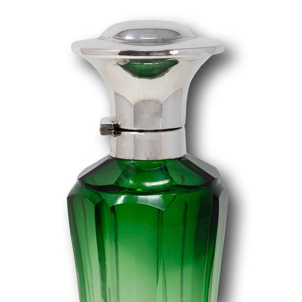 20th Century Art Nouveau Gradient Perfume Bottle For Sale