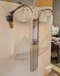 Art Nouveau Guimard Bronze sconce