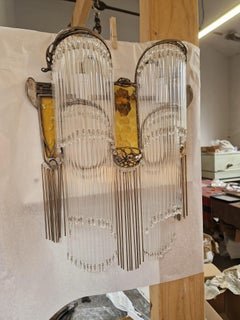 Art Nouveau Guimard Bronze sconce