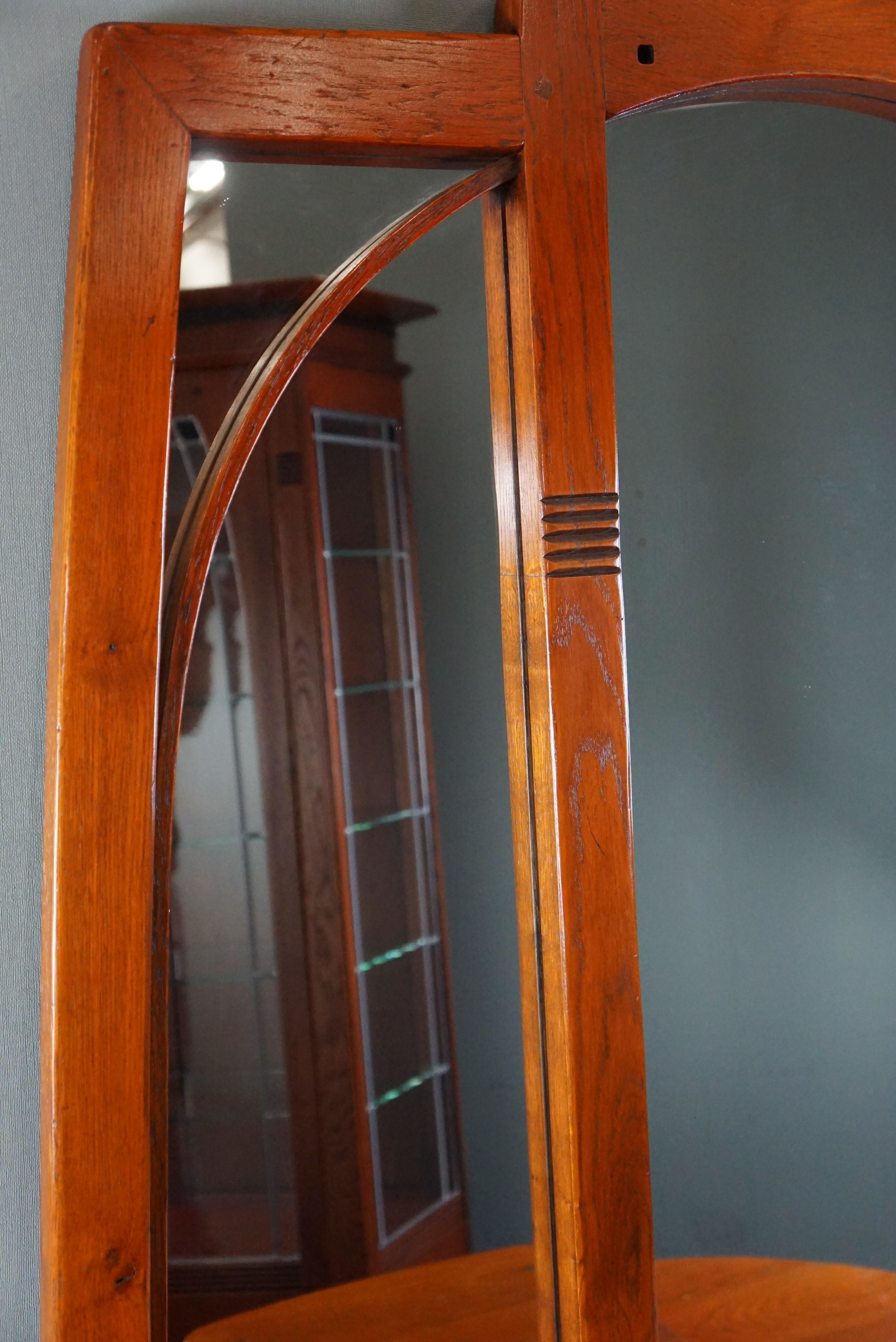 Meuble de couloir et miroir Art Nouveau de Schuitema en vente 4