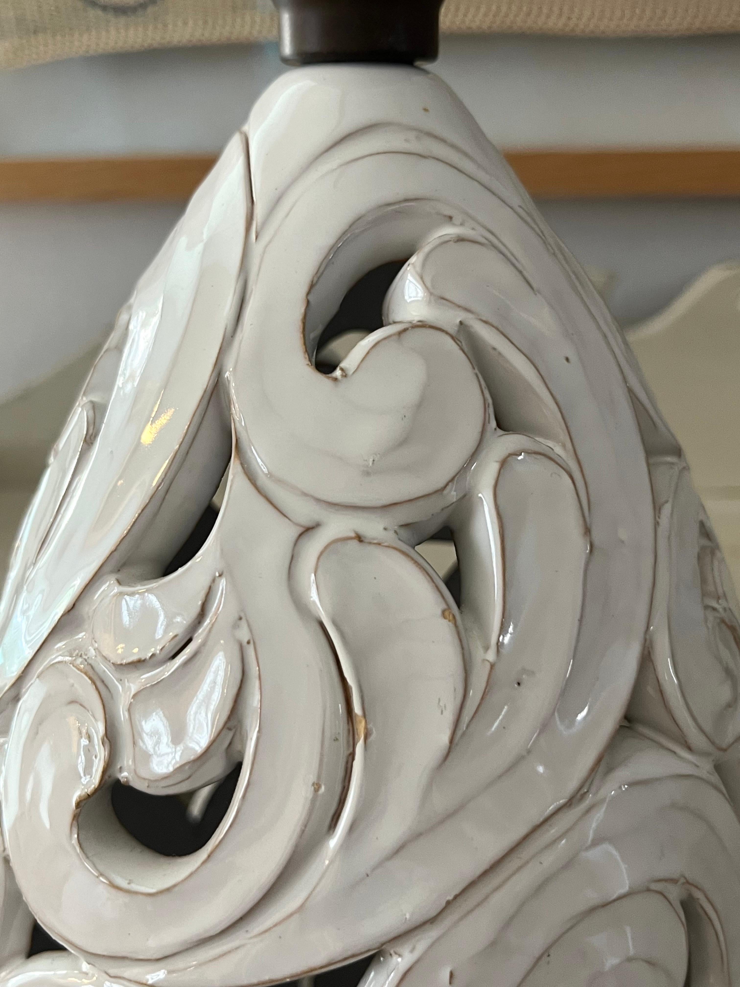 Lampe de table Art nouveau en céramique modelée à la main, Klein Unica, années 1920 en vente 7