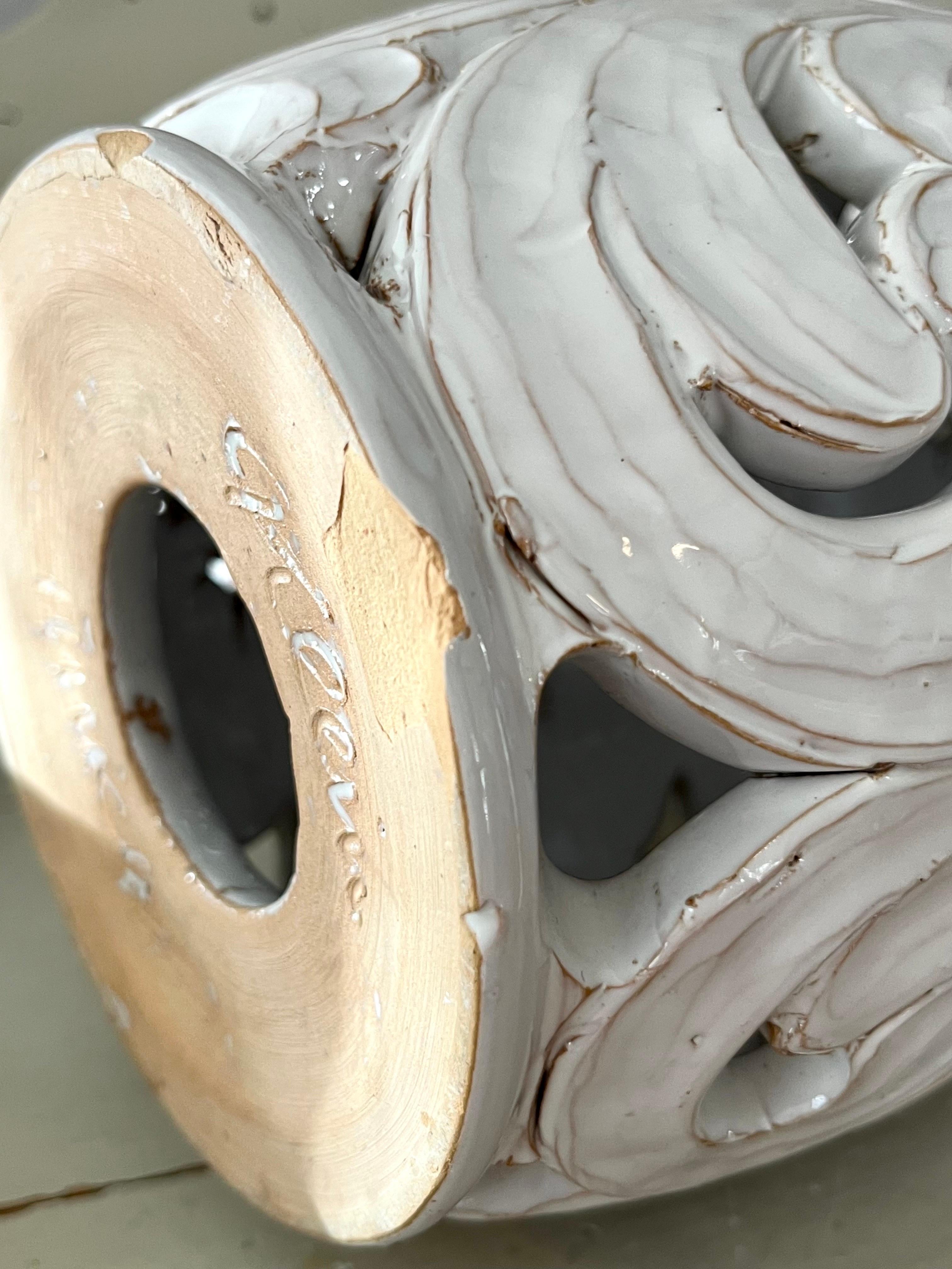 Lampe de table Art nouveau en céramique modelée à la main, Klein Unica, années 1920 en vente 10