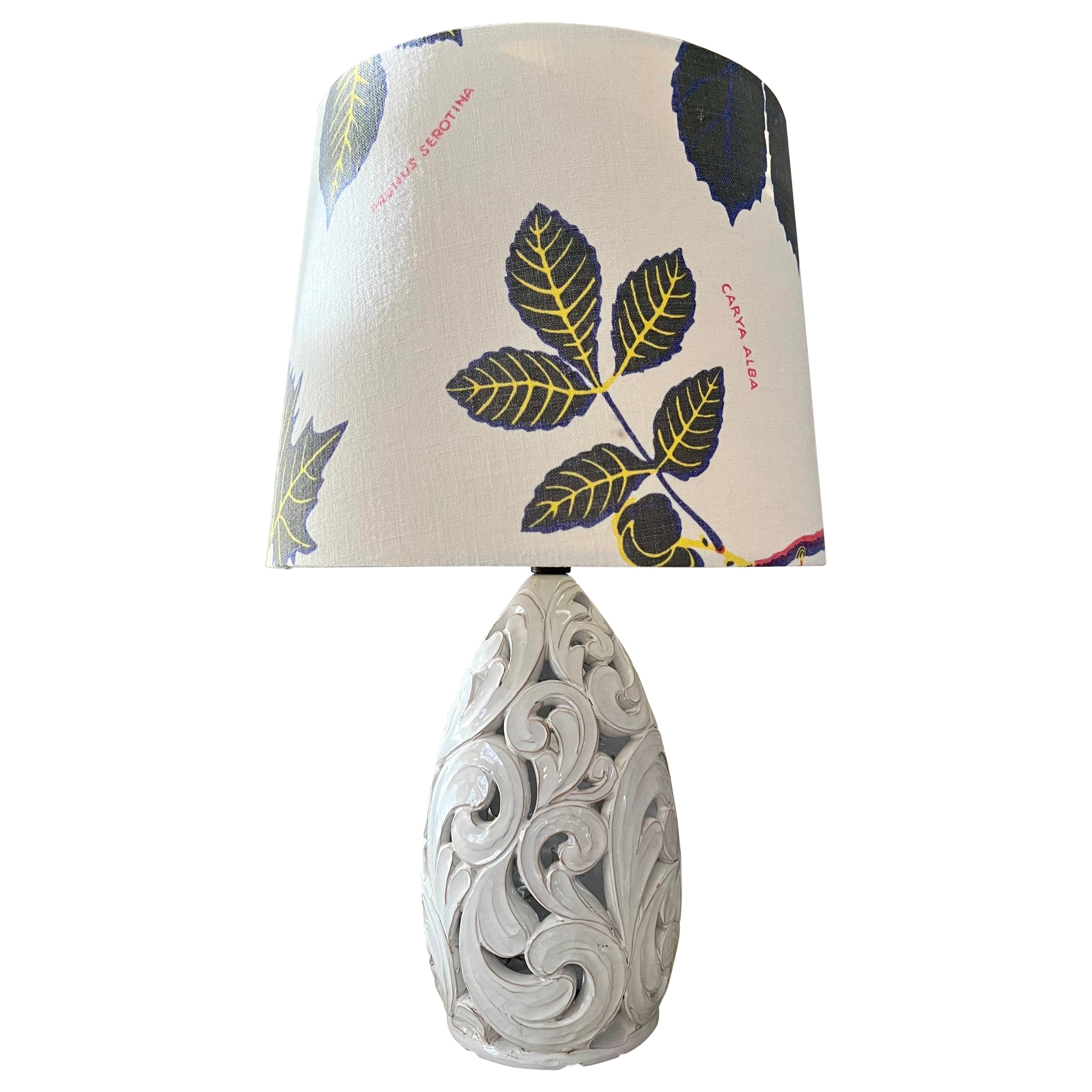 Lampe de table Art nouveau en céramique modelée à la main, Klein Unica, années 1920 en vente