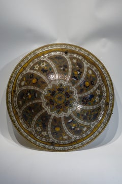 Art Nouveau Hand Painted Glass Lamp