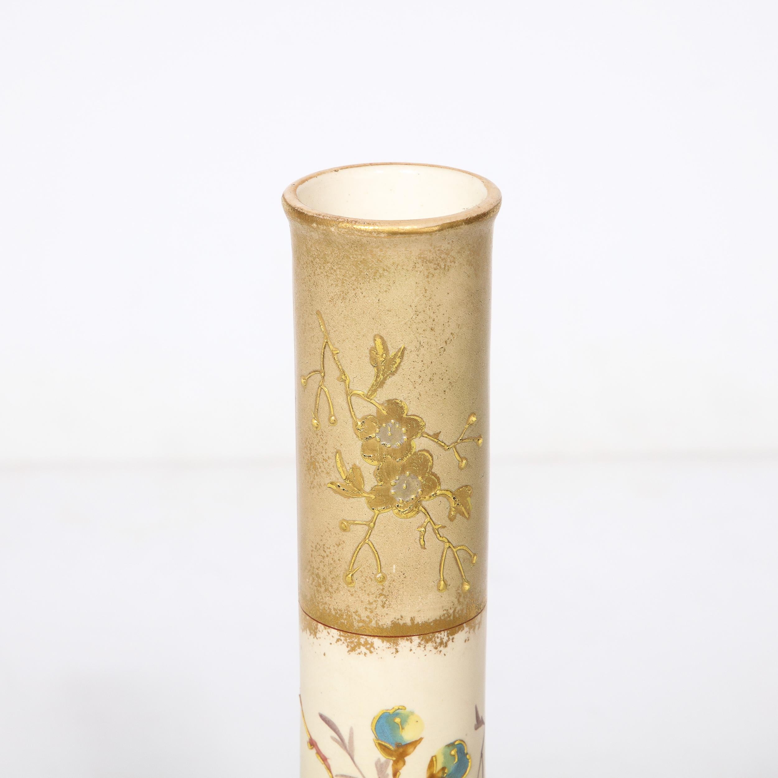 Art Nouveau Hand Painted Porcelain  Vase Signed Royal Bonn by Franz Anton Mehlem 3