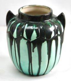 Art Nouveau Handmade and Hand Glazed Planter Jardinière, 1930, Belgium