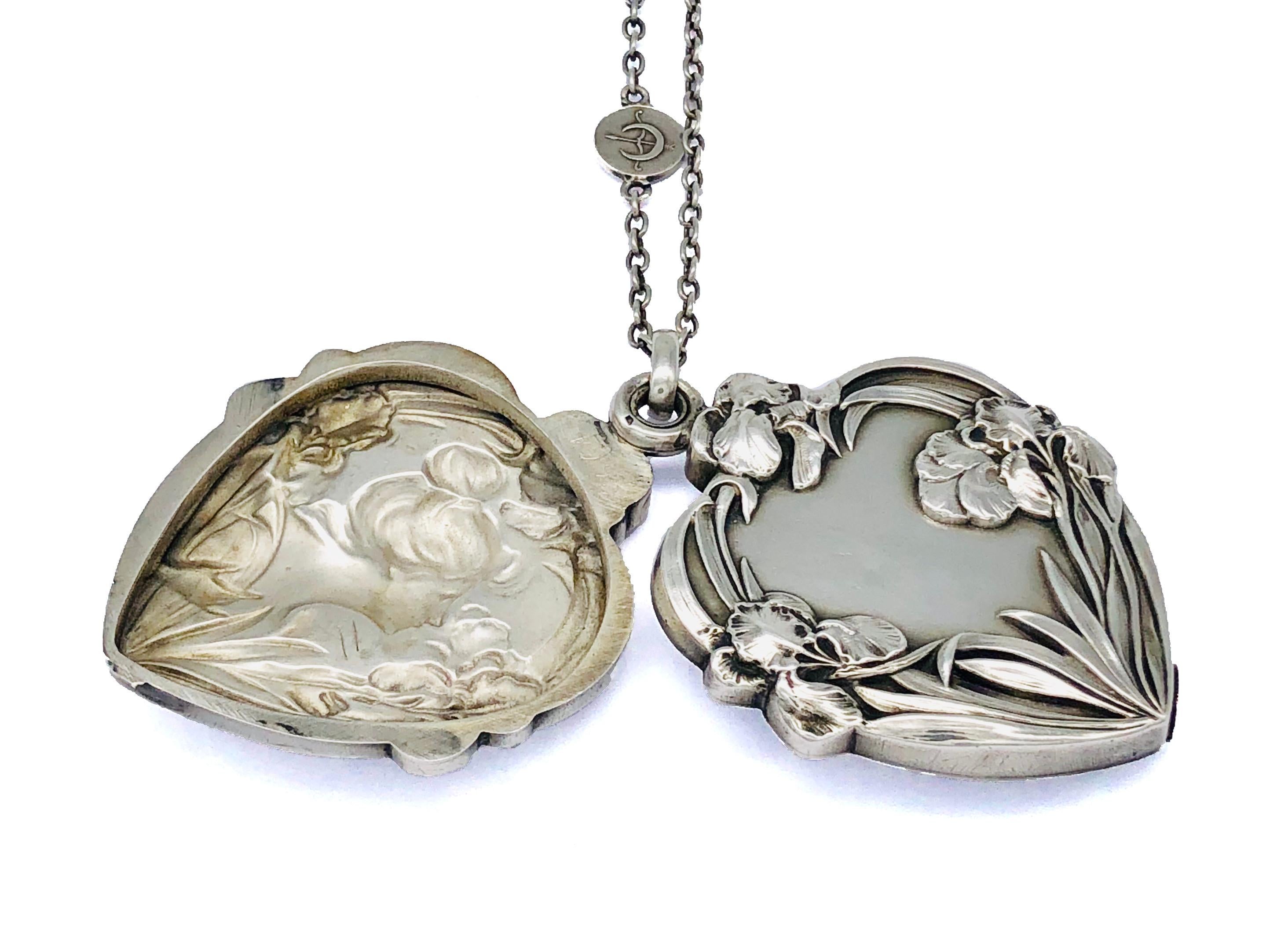 art deco locket