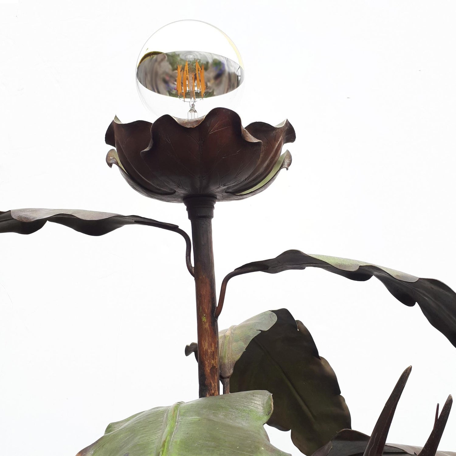 Art Nouveau Heron Bird And Leaves Floor Lamp Early 20th Century For Sale At 1stdibs