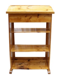 Art Nouveau High Desk / Shelf / Lectern Made of Pine Wood
