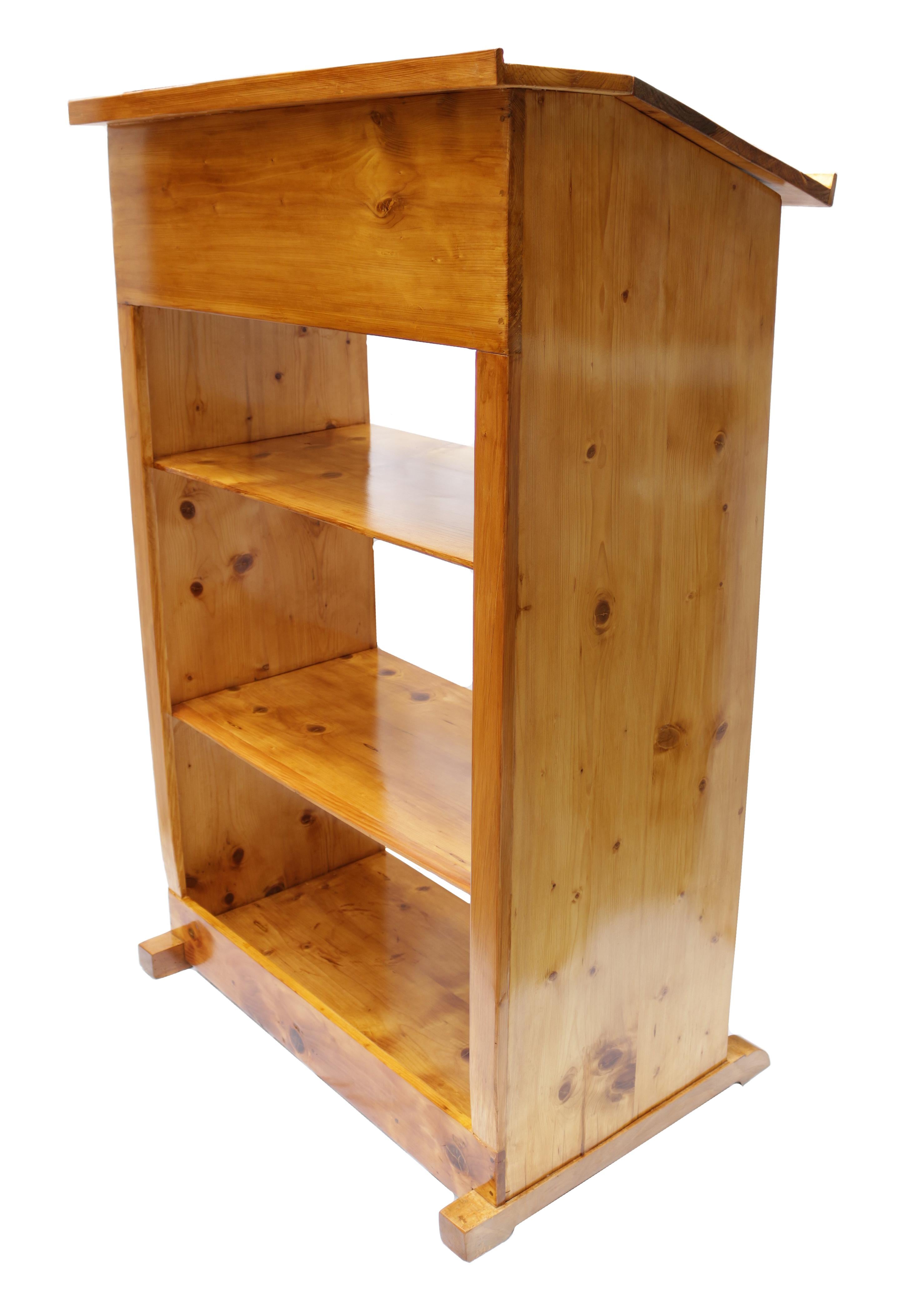 wood desk shelf