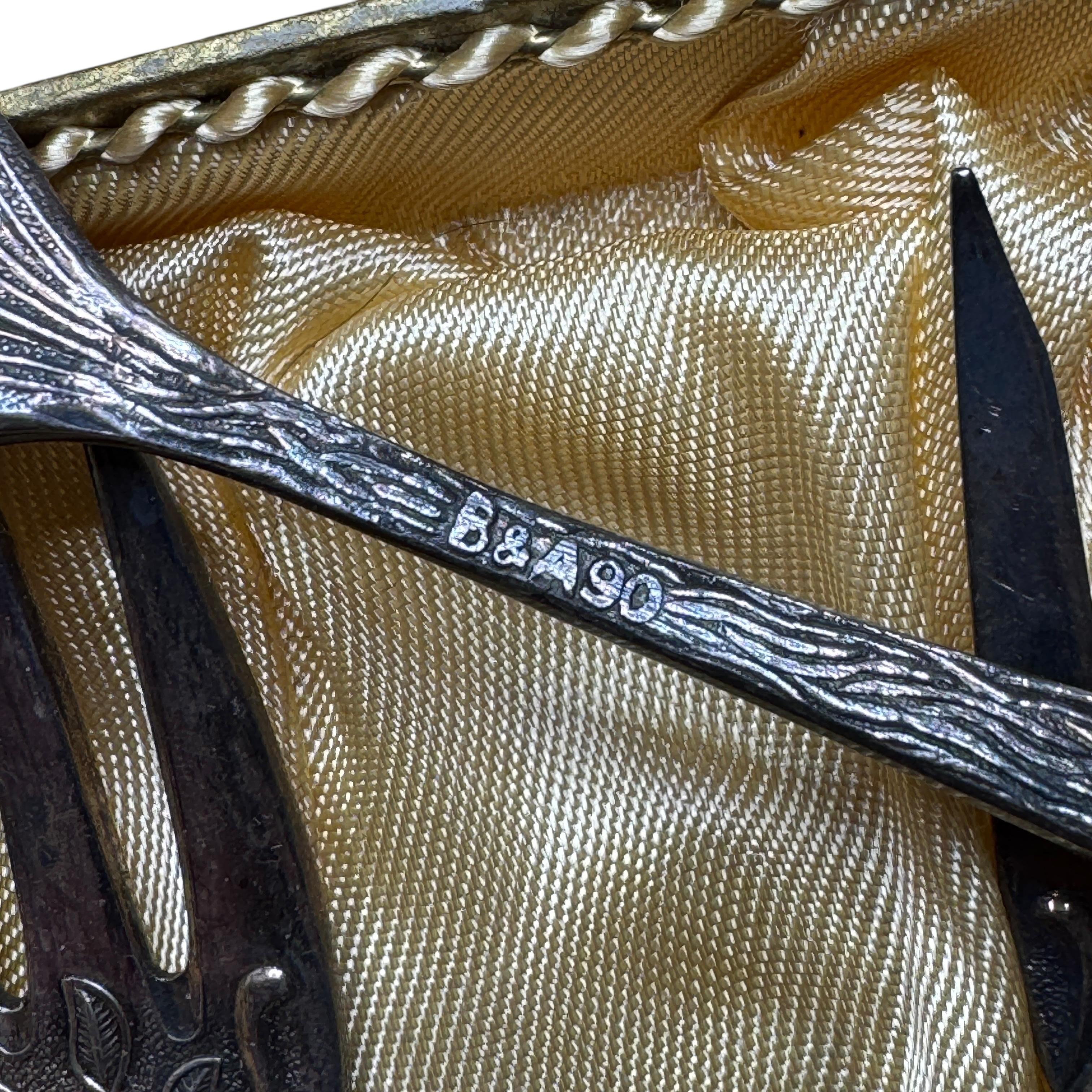 Art Nouveau Hildesheim Rose Silver Plate Cake Fork Flatware Set German, 6 Pieces en venta 2