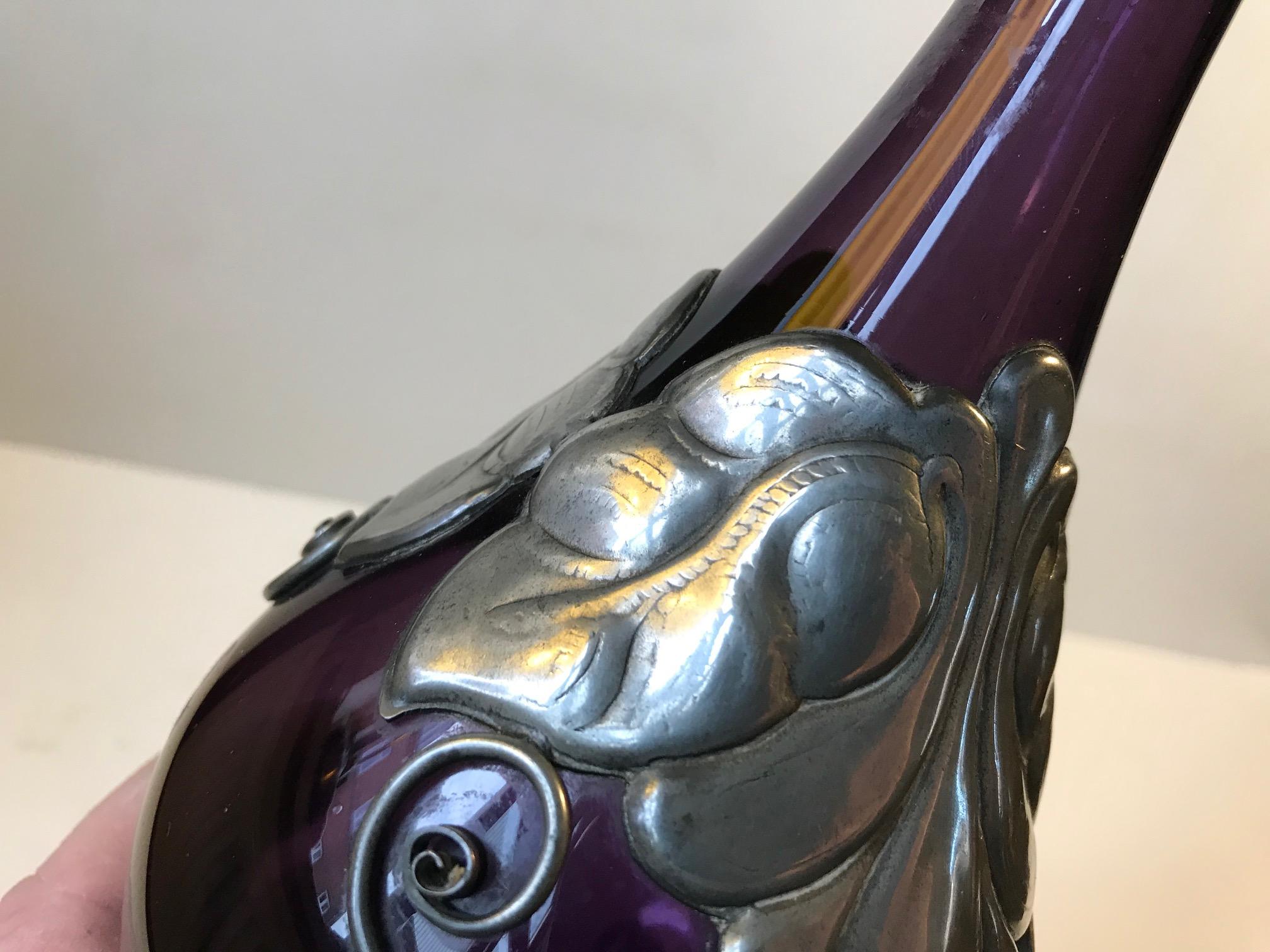 purple decanter