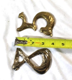 Art Nouveau House Numbers Bronze Made after Hector Guimard Designs