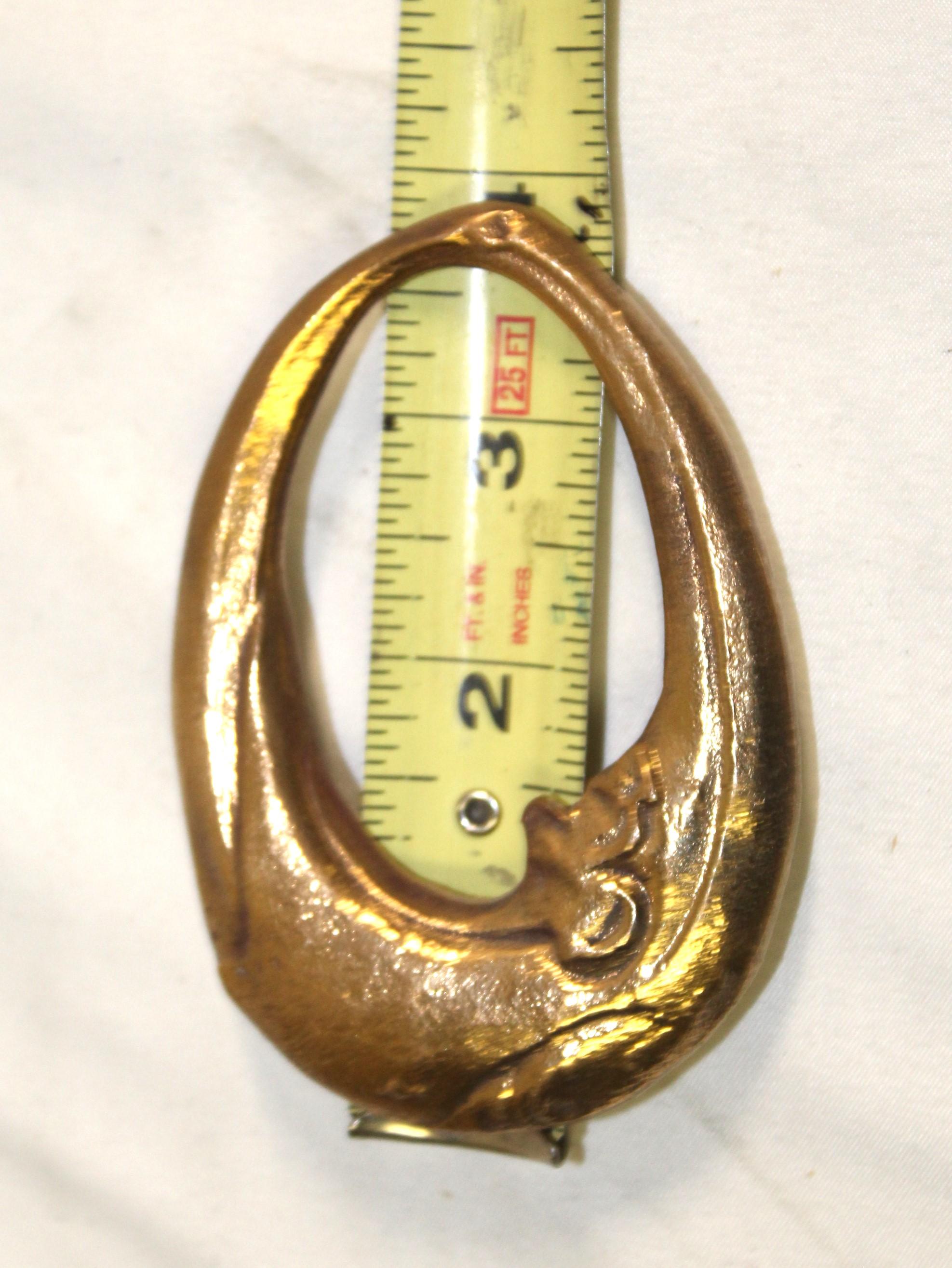 North American Art Nouveau House Numbers Bronze Made after Hector Guimard Designs