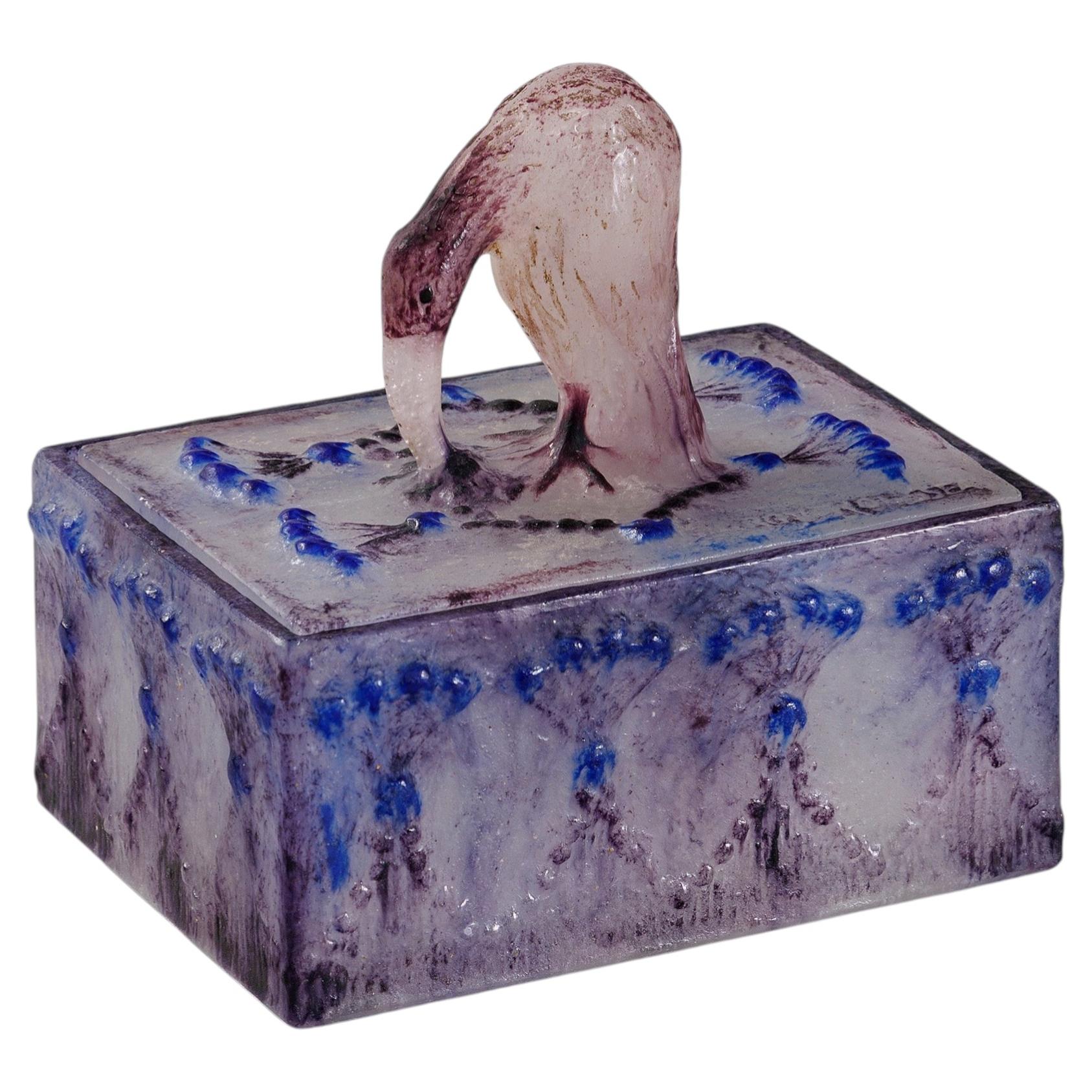 Art Nouveau "Ibis" Cigarette Box by Gabriel Argy-Rousseau