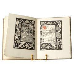 Art Nouveau Illuminated Copy of 'The Lotos Eaters' by Alfred Lord Tennyson
