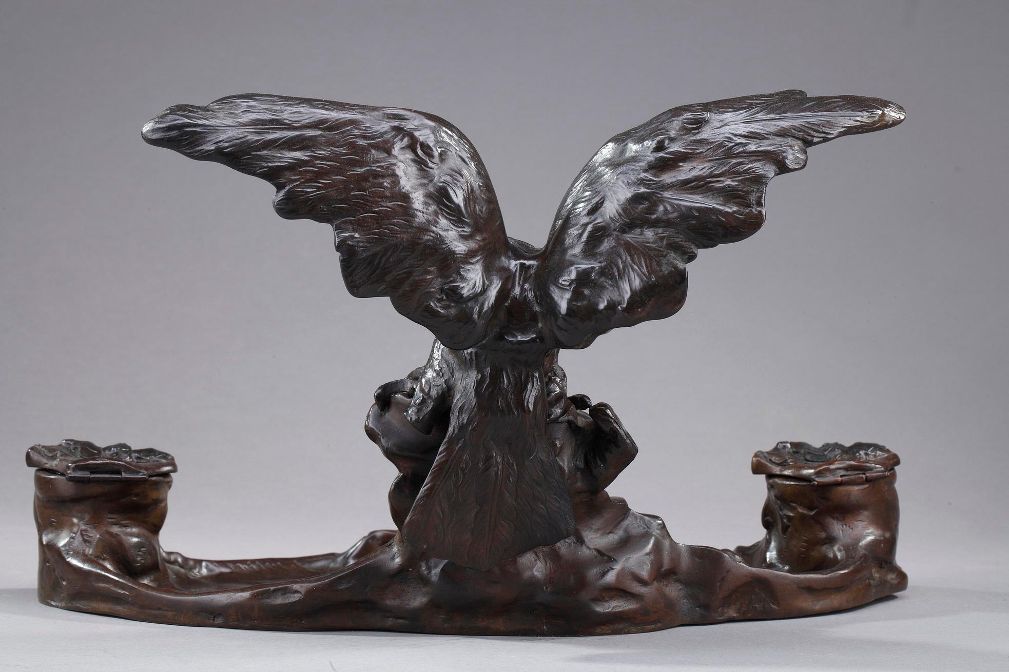 Art Nouveau Inkwell by Albert Marionnet, 'French' For Sale 2