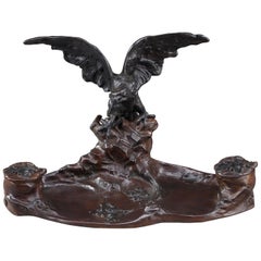 Art Nouveau Inkwell by Albert Marionnet, 'French'