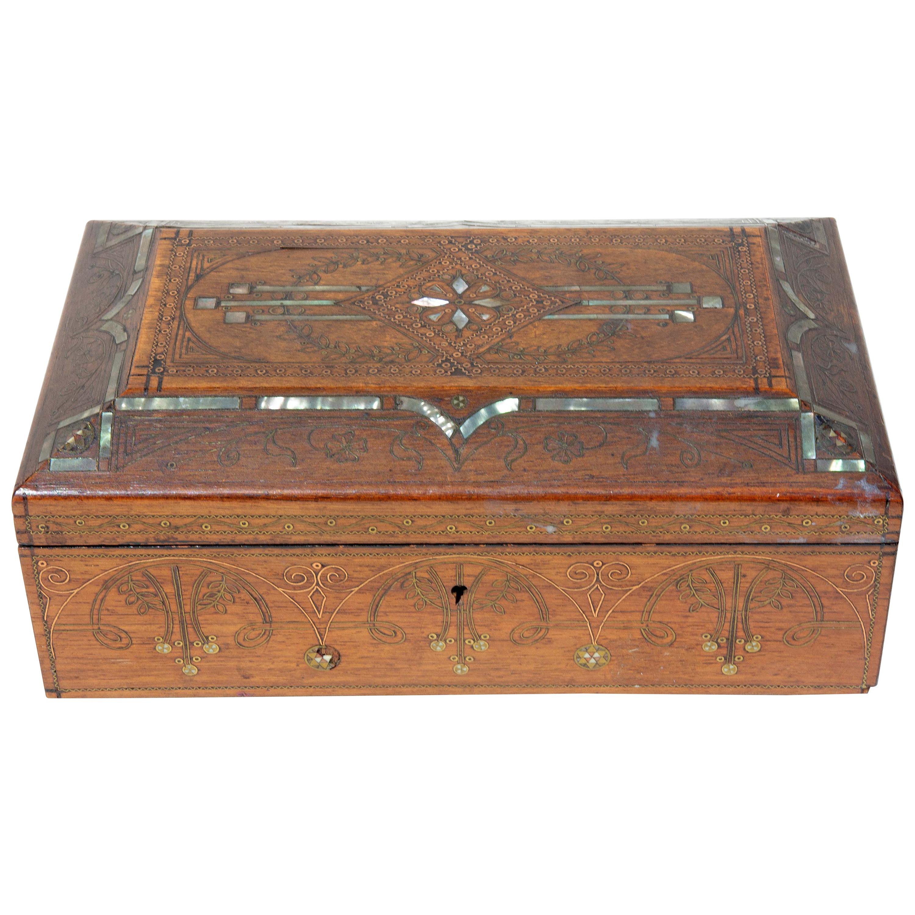 Art Nouveau jewelry box by WMF at 1stDibs