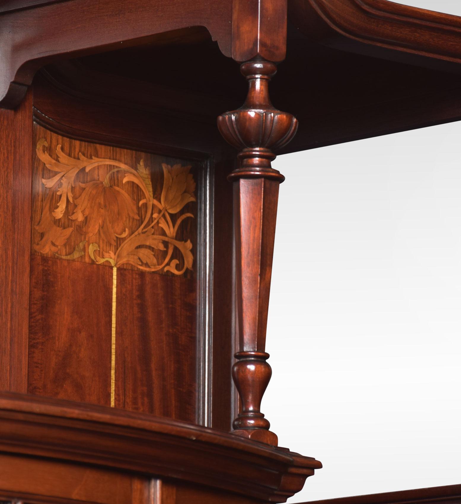 Art Nouveau Inlaid Display Cabinet 1