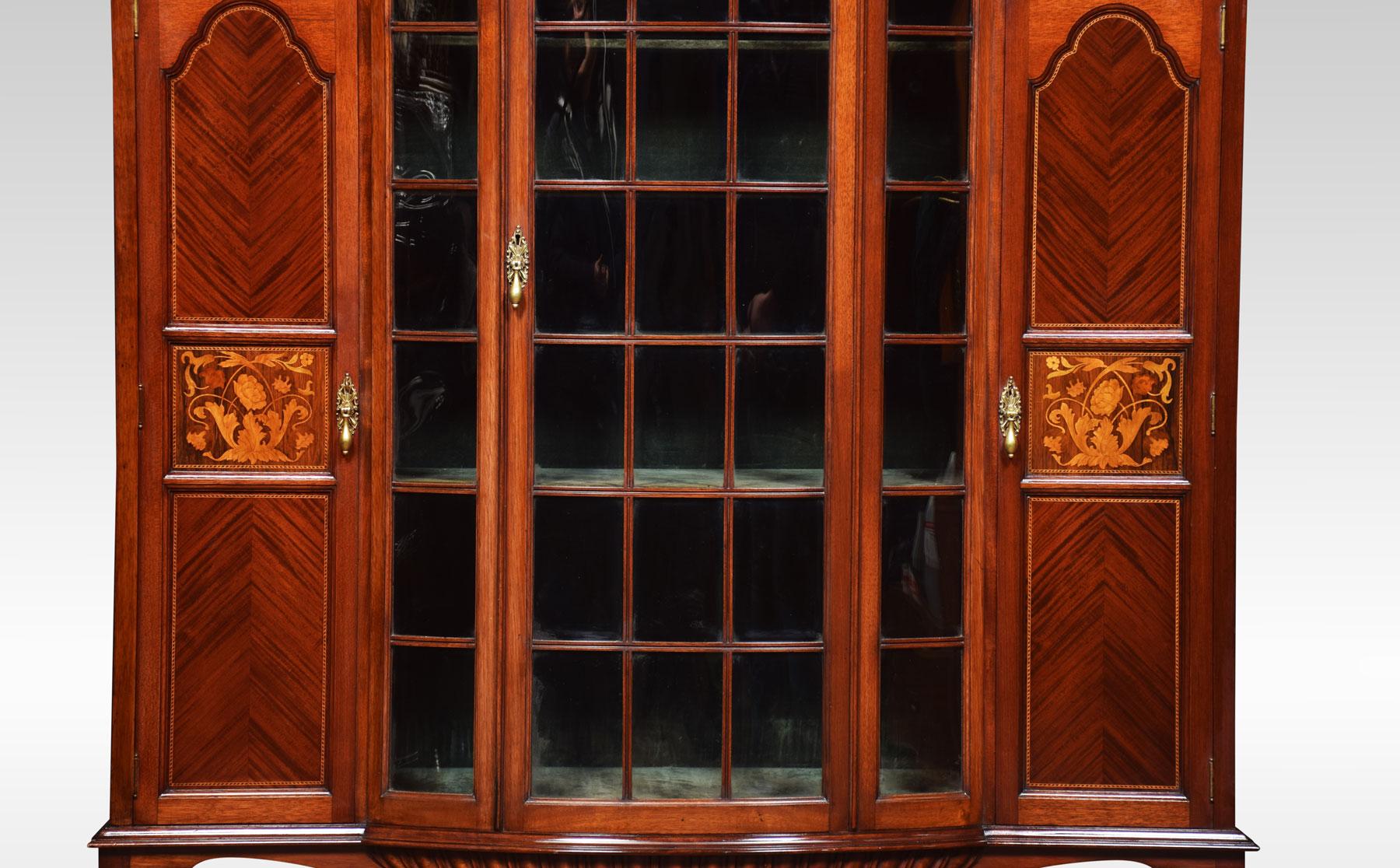 Art Nouveau Inlaid Display Cabinet 2