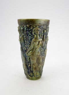 Art Nouveau Iridescent Eosin Glazed Ceramic Vase by Zsolnay, 1910s