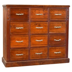 Antique Art Nouveau Ironmongers Drawers Circa 1910