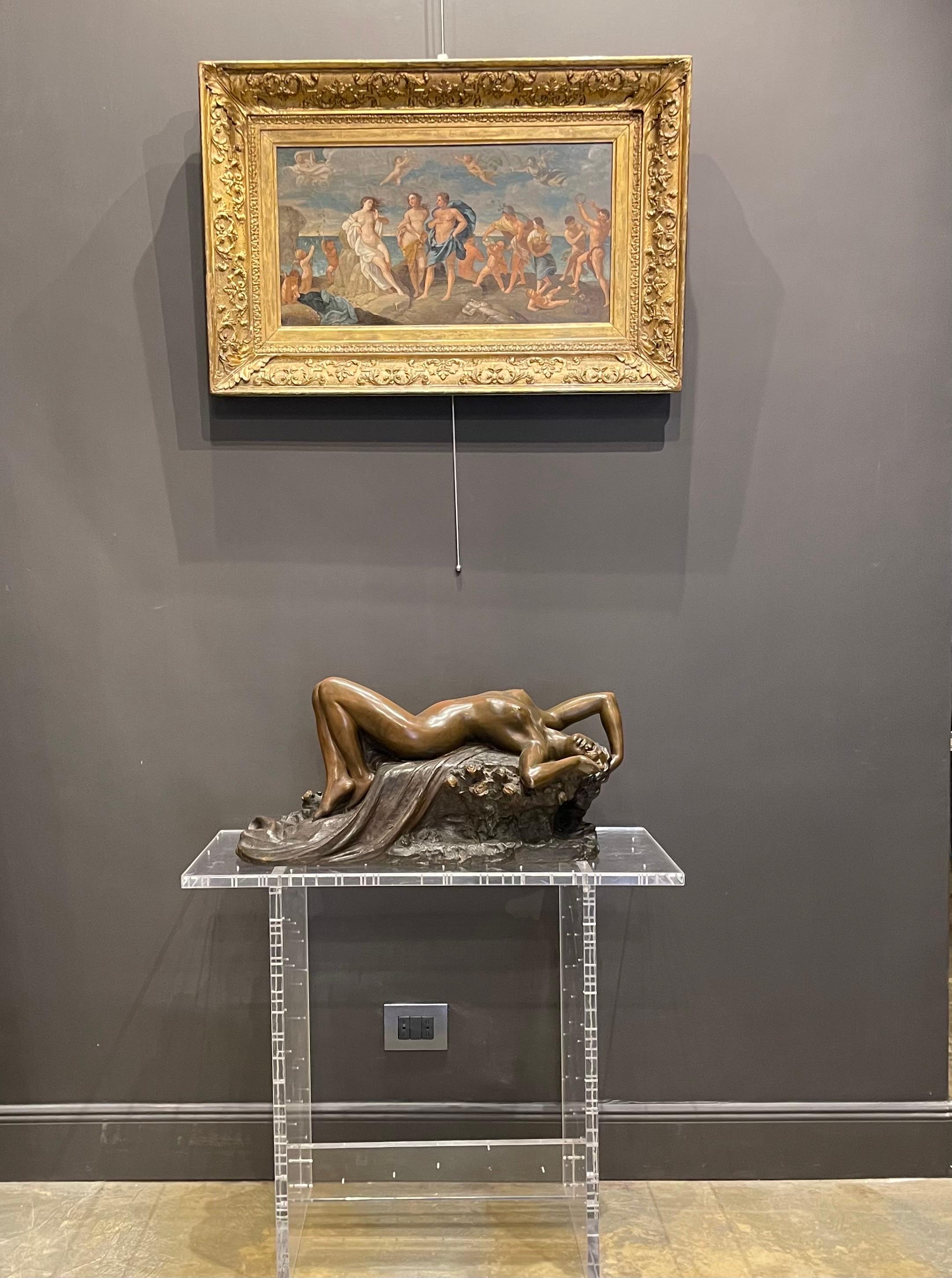 Bronze d'origine italienne signé, daté et inscrit en vente 4