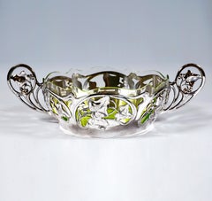 Art Nouveau Jardinière With Floral Openwork Decoration, WMF Germany, Ca 1910