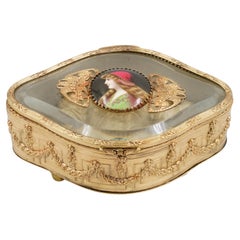 Antique Art nouveau jewelry box