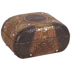 Art Nouveau Jewelry Box with Pearl Inlay