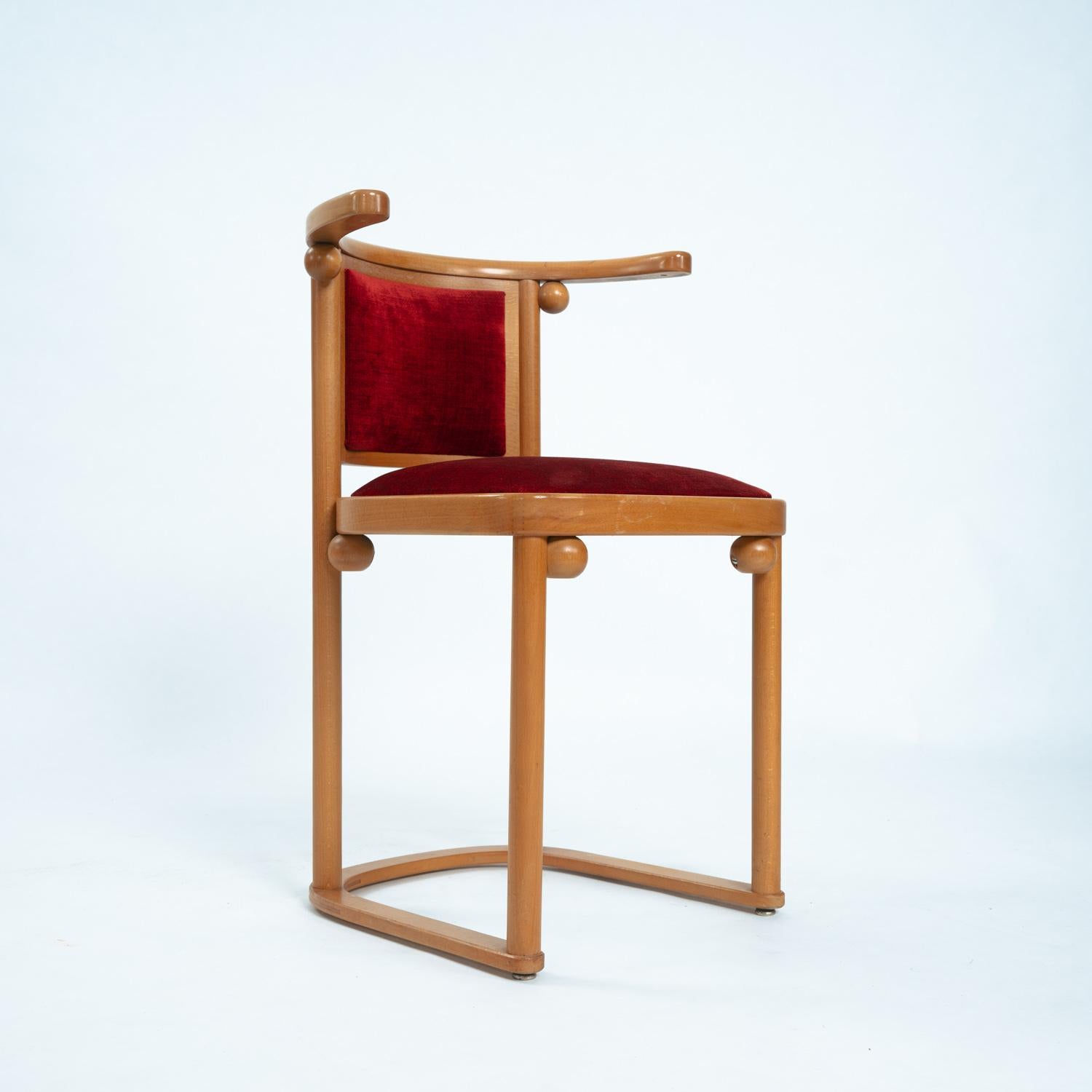 Art Nouveau Josef Hoffmann Fledermaus dining chairs, Austria, 1900s, set of 4 en venta 12