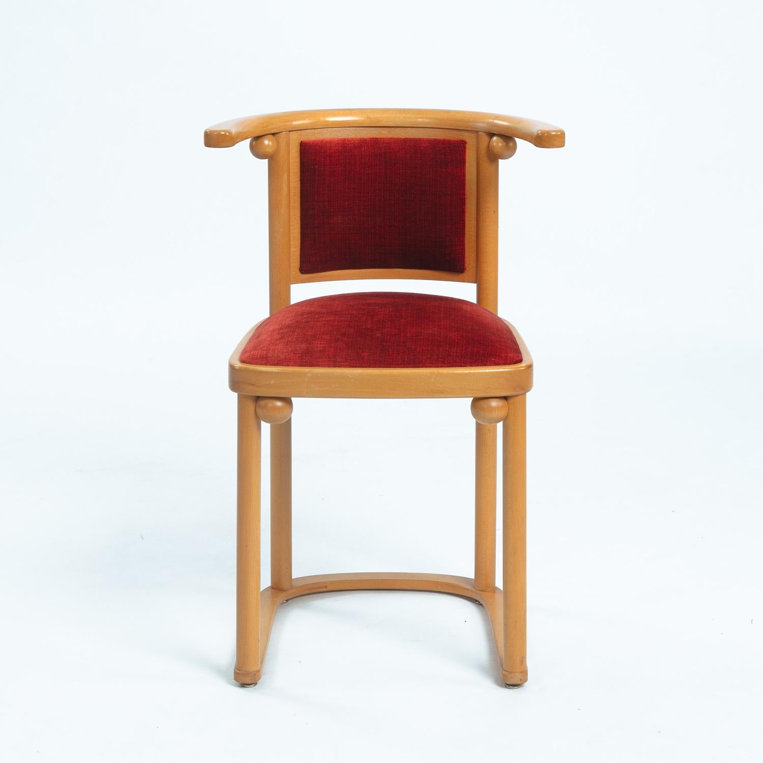 Art Nouveau Josef Hoffmann Fledermaus dining chairs, Austria, 1900s, set of 4 Austríaco en venta