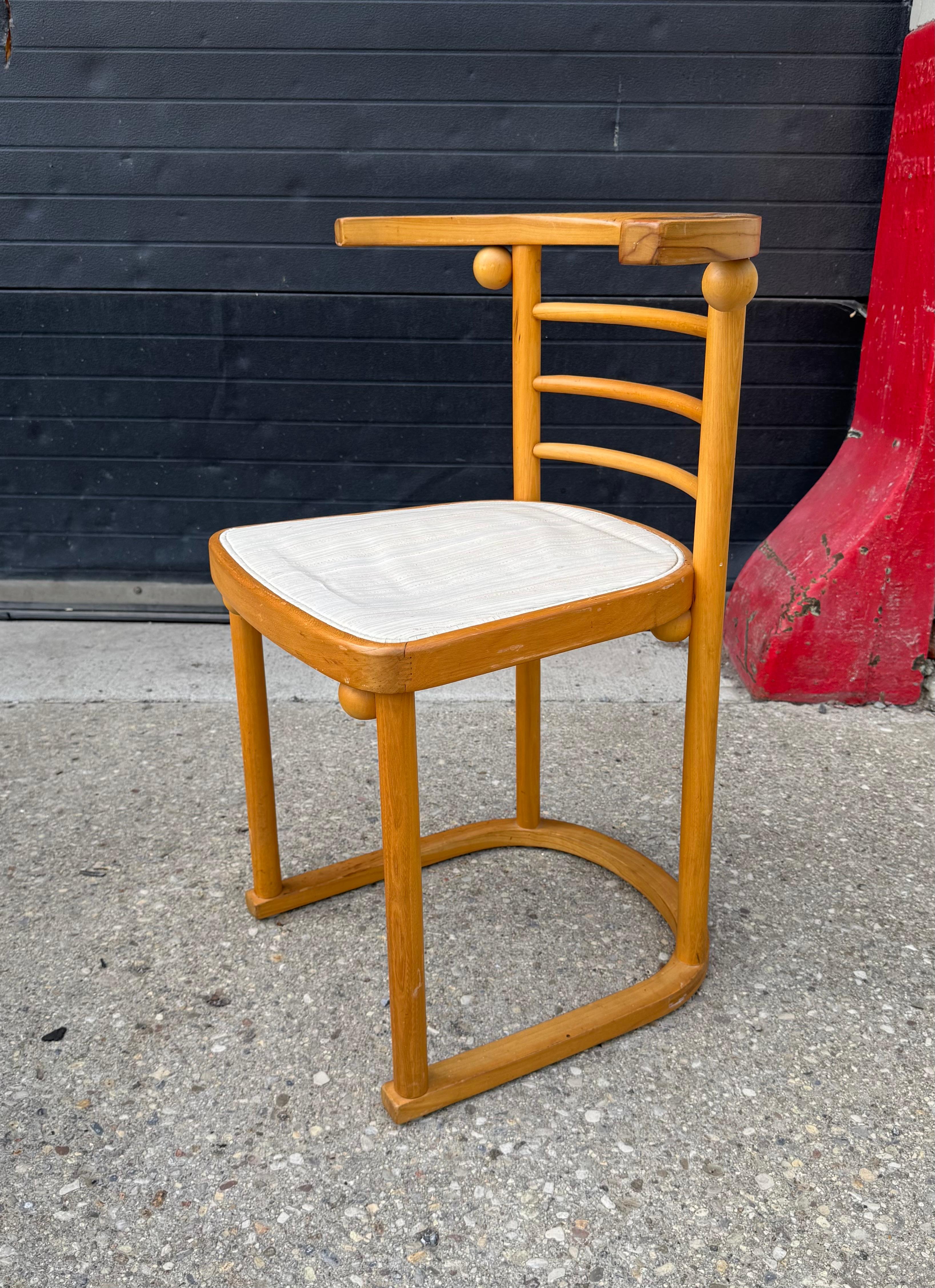 Chaises de salle à manger Art nouveau Josef Hoffmann Fledermaus, Autriche, années 1970, ensemble de 6 pièces Bon état - En vente à Buffalo, NY