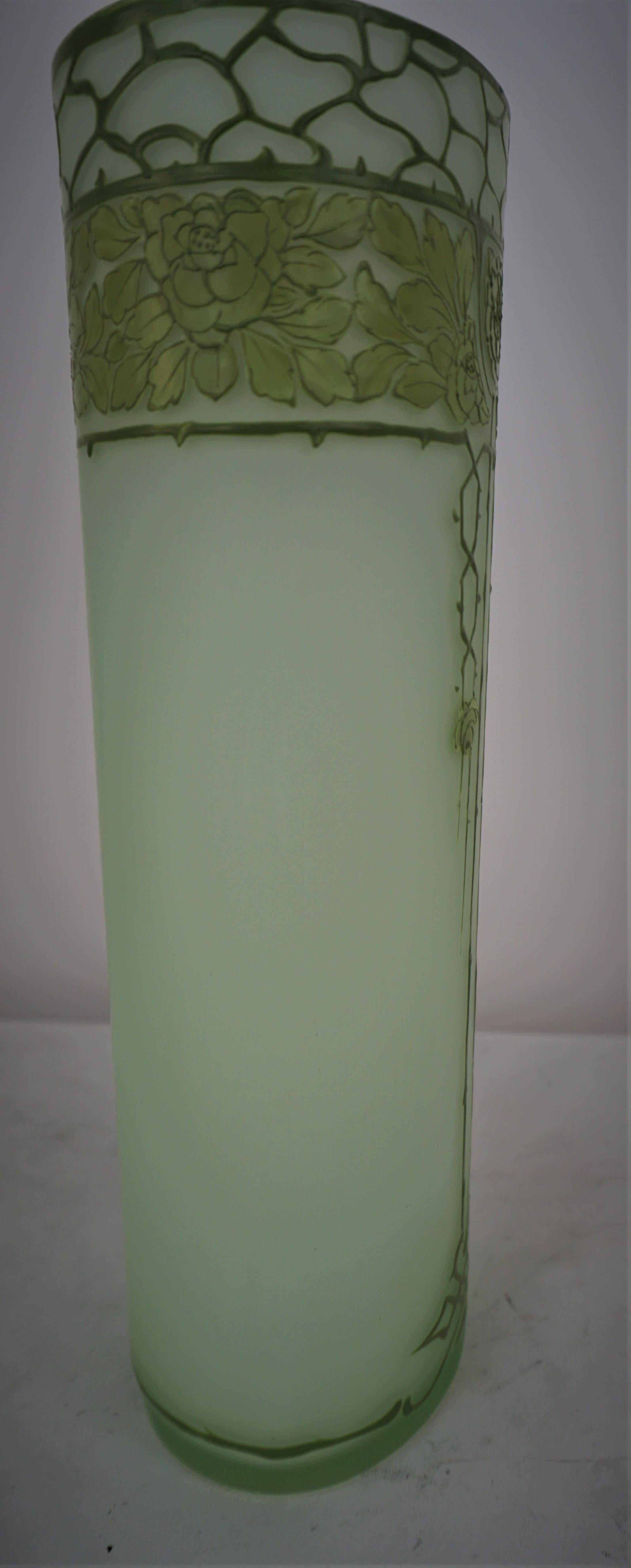  Art Nouveau  Jugendstil cameo glass vase In Good Condition For Sale In Fairfax, VA
