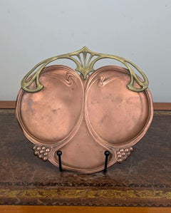 Art Nouveau Jugendstil Copper Tray by Württembergische Metallwarenfabrik (WMF)