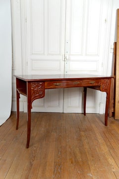 Art Nouveau / Jugendstil Desk, Carved Wood, Germany, Circa 1910