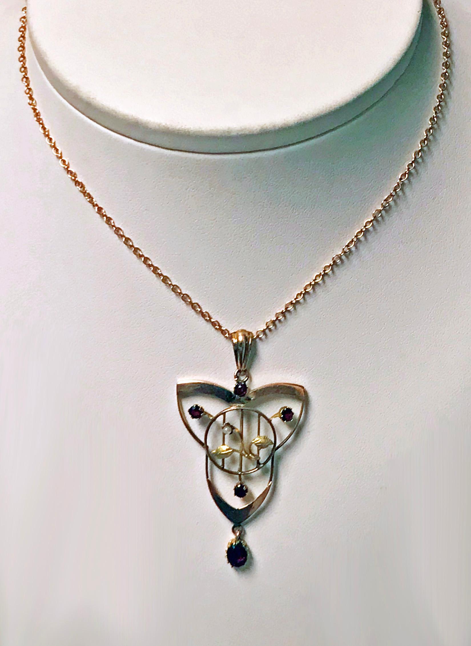 Élément De Bijou Art Nouveau Gui 1900 – Métal Argenté, Occasion, Style Jugendstil