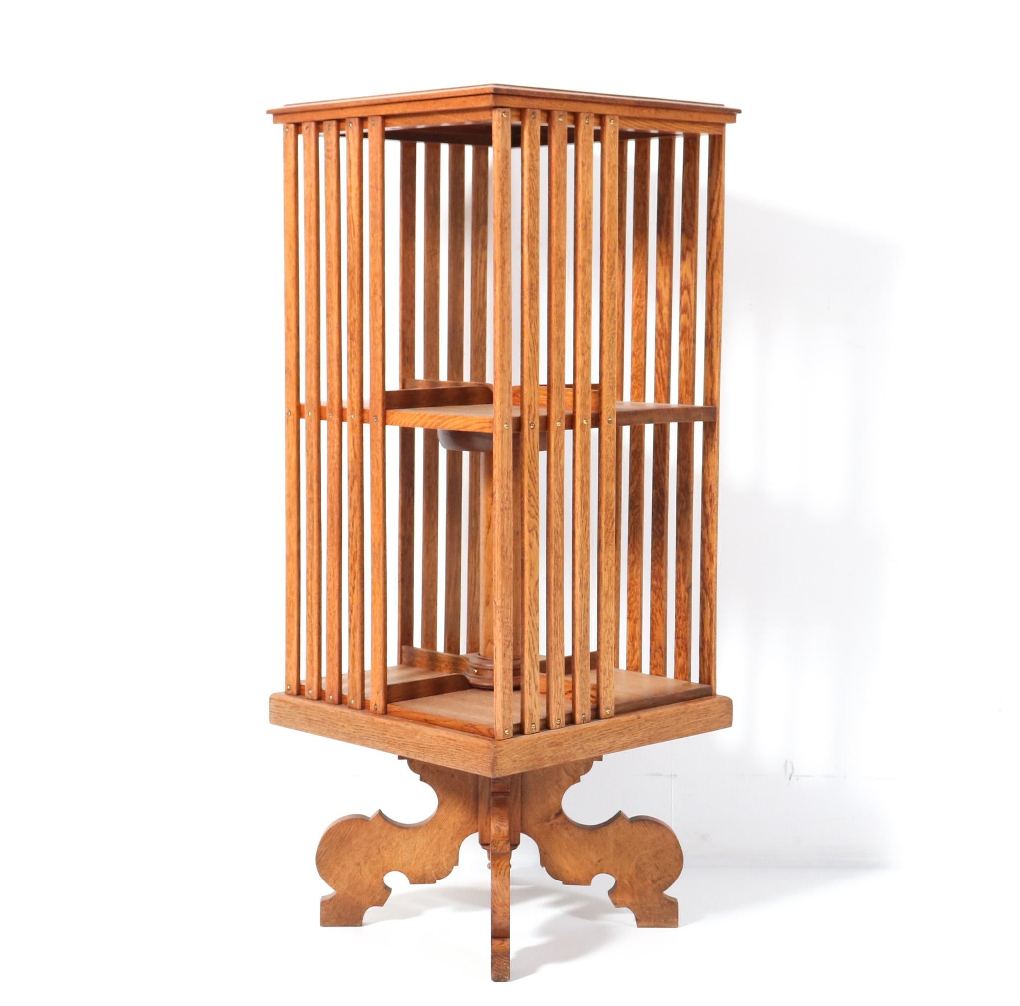 Art Nouveau  Jugendstil Revolving Bookcase, 1900s In Good Condition In Amsterdam, NL