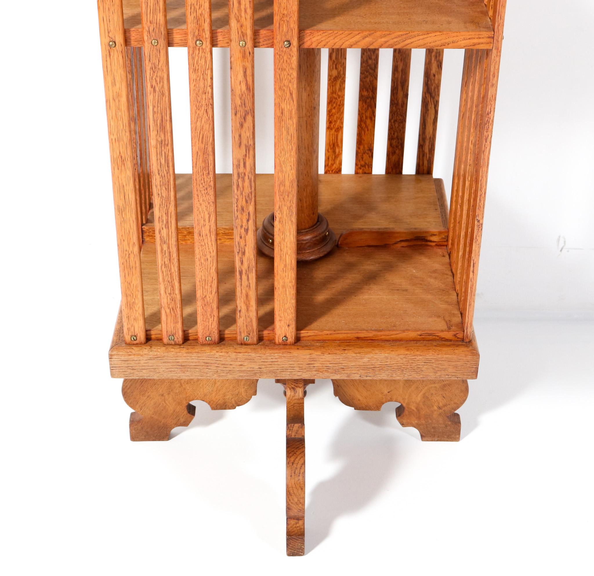 Art Nouveau  Jugendstil Revolving Bookcase, 1900s 1